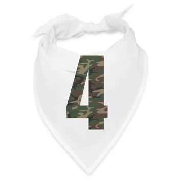 Tough Nummer 4 im Camouflage-Muster! - Bandana - Weiß - Vorne
