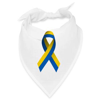 Schleife Ukraine - Bandana - Weiß - Vorne