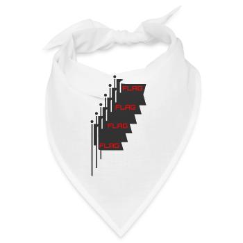 Multi Flaggen - Bandana - Weiß - Vorne