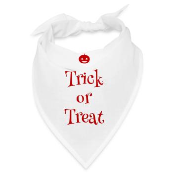 All Halloween: Gruseliger Kürbis Style - Bandana - Weiß - Vorne
