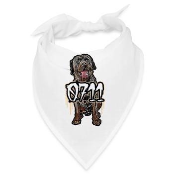 Rottweiler 0711 - Bandana - Weiß - Vorne