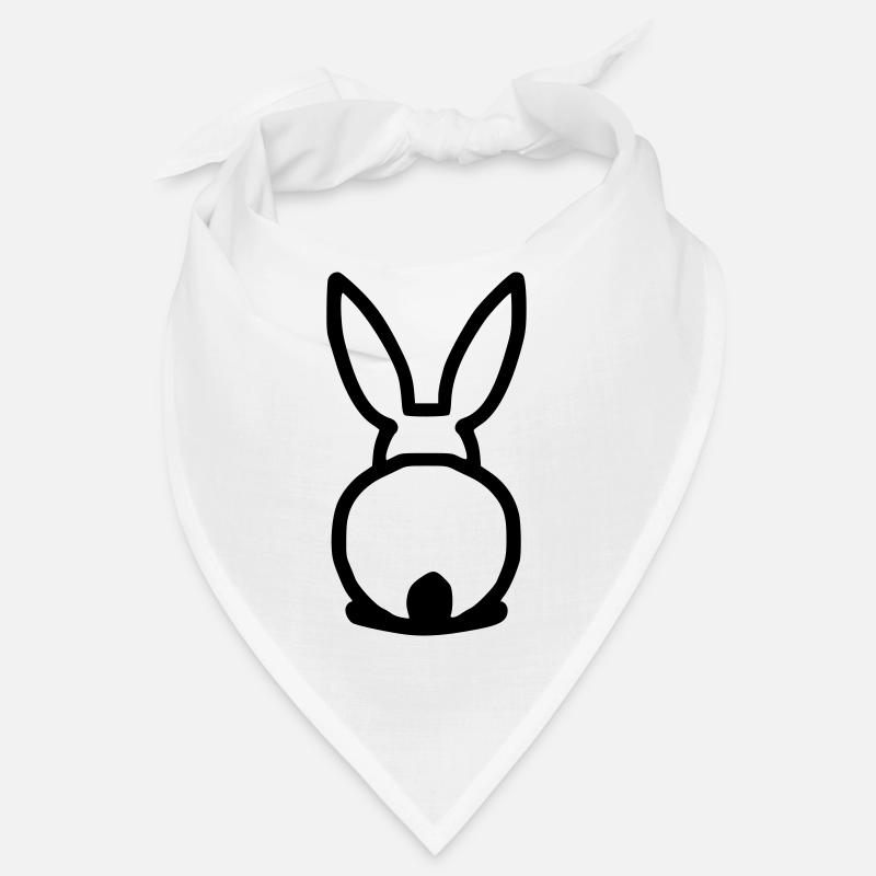 Lapin mignon par derrière Bandana