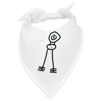 Mensch - Bandana - Weiß - Vorne