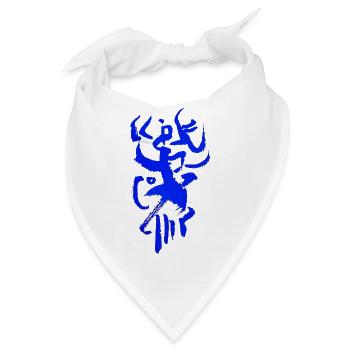 Tusche Tribal - Bandana - Weiß - Vorne