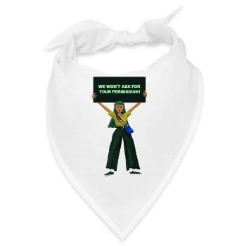Frauenrechte Protestieren Geschlechtergleichheit - Bandana - Weiß - Vorne