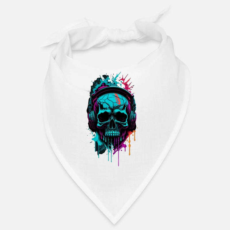 Graffiti Skull Bandana