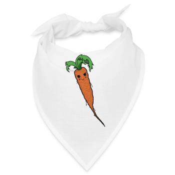 Möhre - Bandana - Weiß - Vorne