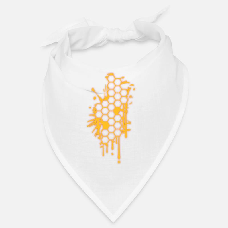 honeycomb pattern honey beekeeper beehive love Bandana