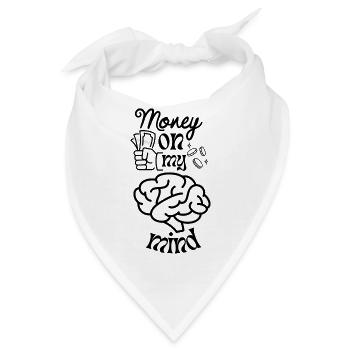 Münzen im Sternenfunken - Bandana - Weiß - Vorne