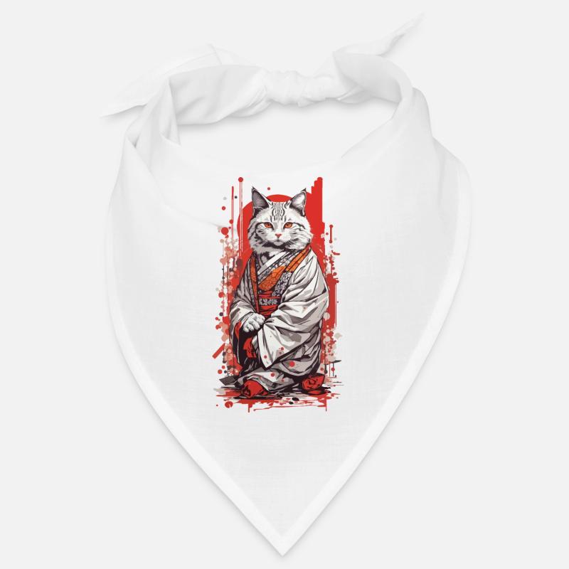 Kimono Japonais Chat Style Ukiyo-E Bandana