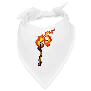 Let it burn - Bandana - Weiß - Vorne