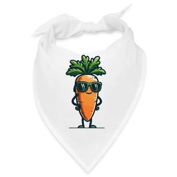 Carrot Couture: Das Trendsetter-Veggie - Bandana - Weiß - Vorne