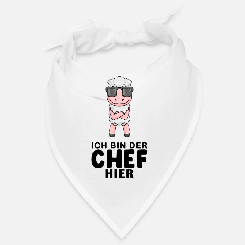Chef Spruch Anführer Schaf Motiv Bandana