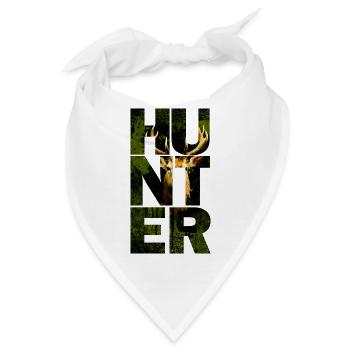 HUNTER Jäger - Bandana - Weiß - Vorne