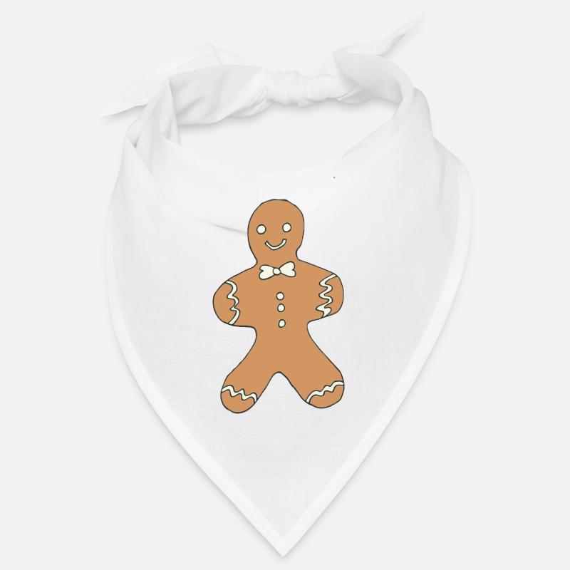 Gingerbread Man Christmas Design Bandana
