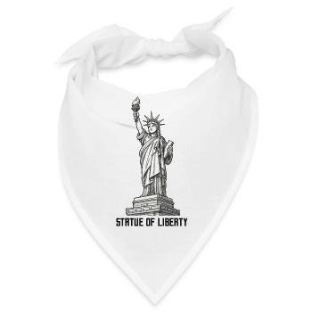 Freiheitsstatue - Bandana - Weiß - Vorne