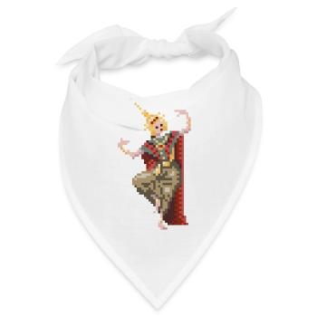 8bit thai dancer - Bandana - Weiß - Vorne