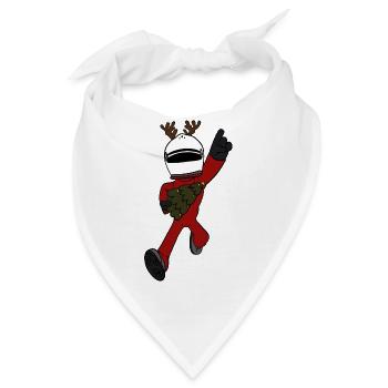 Rennfahrer Weihnachten  - Bandana - Weiß - Vorne