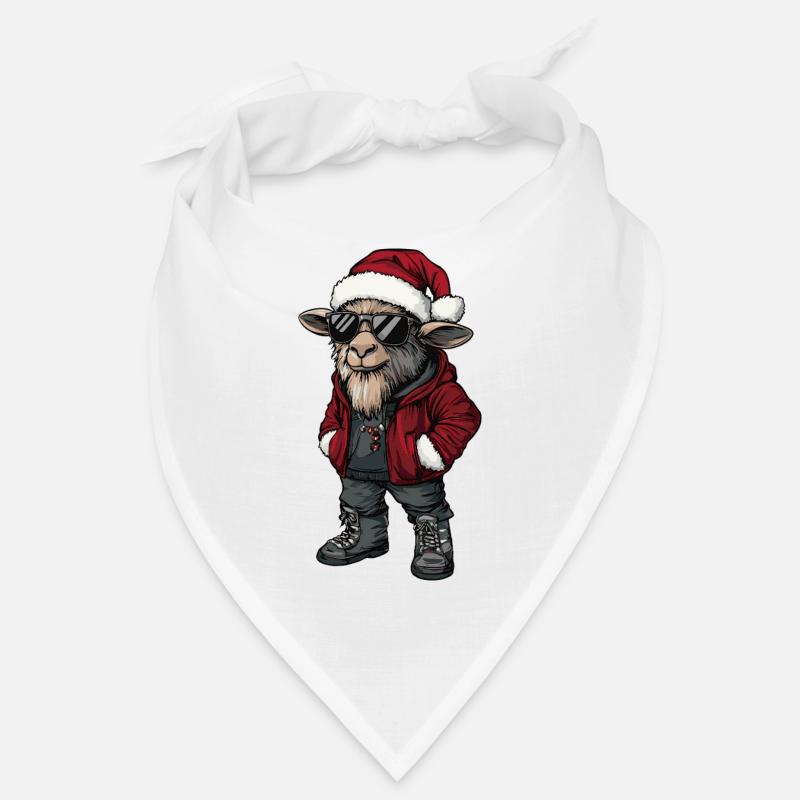 Chèvre de montagne Hiver de Noël Bandana