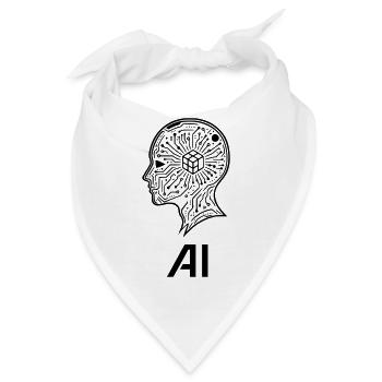 künstliche Intelligenz - Bandana - Weiß - Vorne
