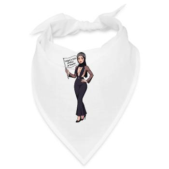 Vergiss deinen Schleier, finde deine Kraft - Bandana - Weiß - Vorne