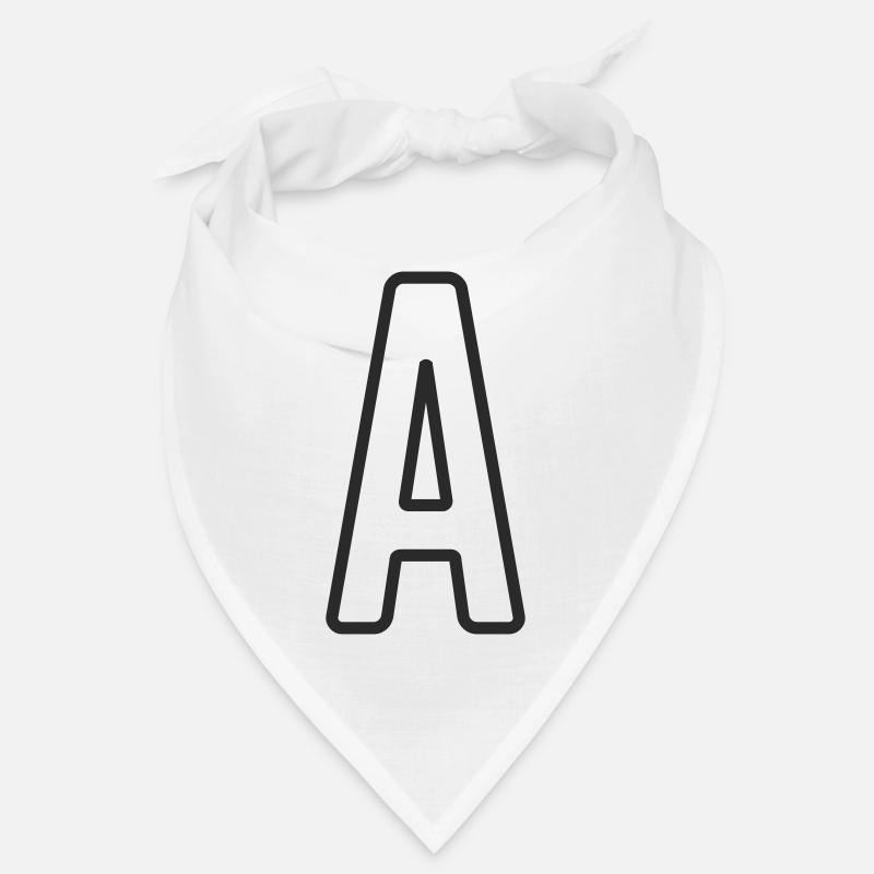 Buchstabe A Typodesign  Bandana