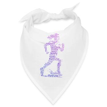 Ein Must Have für echte Rennen - Bandana - Weiß - Vorne