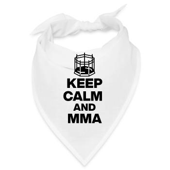 KEEP CALM AND MMA, OCTAGON FIGHT! NEANDERTALER  - Bandana - Weiß - Vorne
