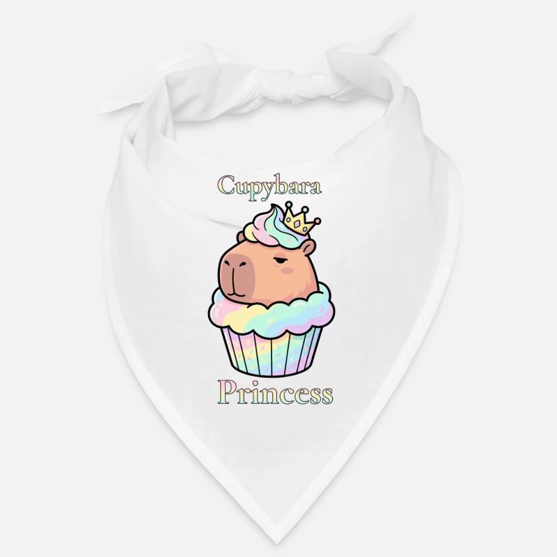 Cupcake Princesse Capybara avec couronne Bandana