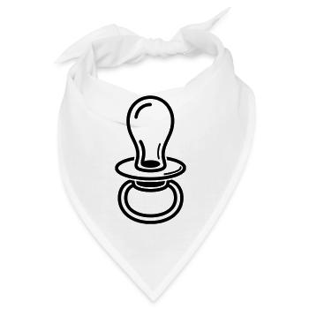 Geburt - Bandana - Weiß - Vorne
