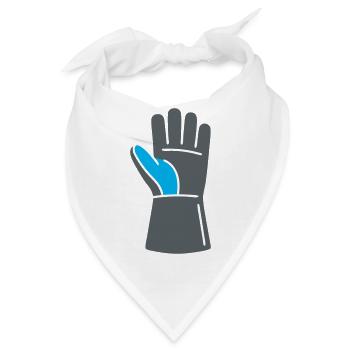 Schweißer Handschuh Werkstatt Logo - Bandana - Weiß - Vorne