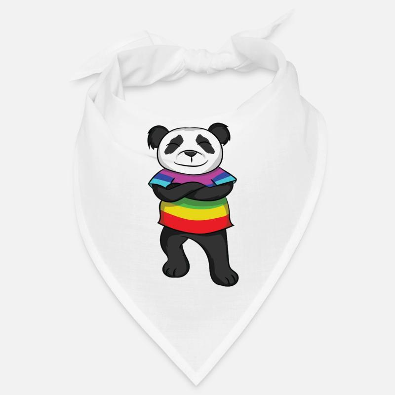 Panda Rainbow Pride avec Attitude Bandana