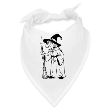 Hexe - Bandana - Weiß - Vorne