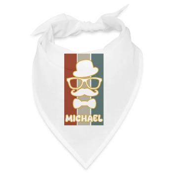 Michael als Vorname - Bandana - Weiß - Vorne