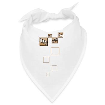 Golden Shapes - Bandana - Weiß - Vorne