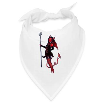Crimson Devil Verführerin - Bandana - Weiß - Vorne