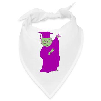Graduation Alien - Bandana - Weiß - Vorne
