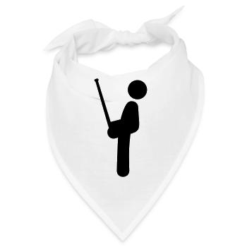 RC Flieger Pictogramm - Bandana - Weiß - Vorne