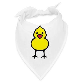 Küken - Bandana - Weiß - Vorne