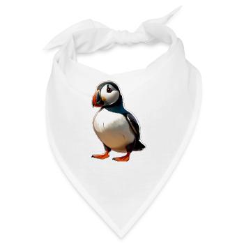 Papageientaucher - Bandana - Weiß - Vorne