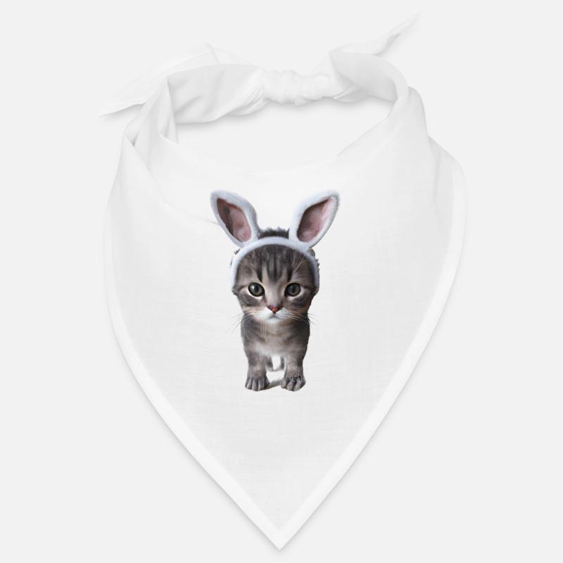 Chat avec oreilles de lapin Bandana