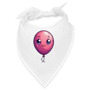 Ballon für Kinder - Bandana - Weiß - Vorne