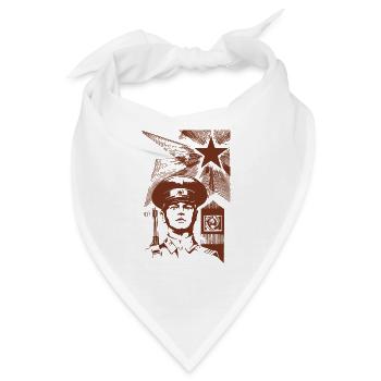 UdSSR Sowjetunion Lenin Geschenk Putin - Bandana - Weiß - Vorne