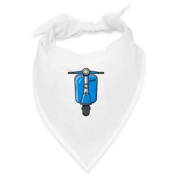 Scooter Motorroller Roller - Bandana - Weiß - Vorne