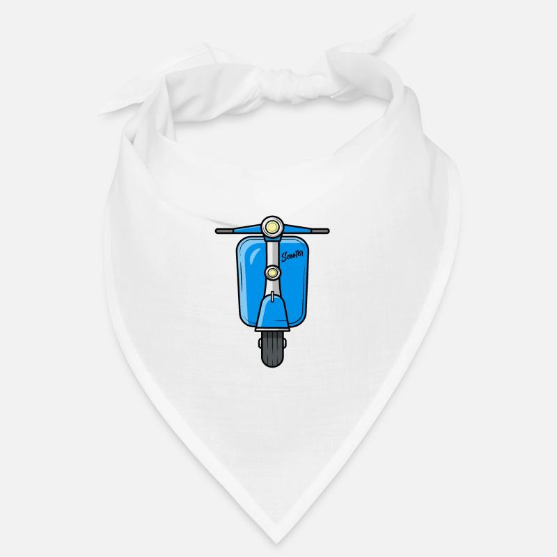 Scooter Motorroller Roller - Bandana - Weiß
