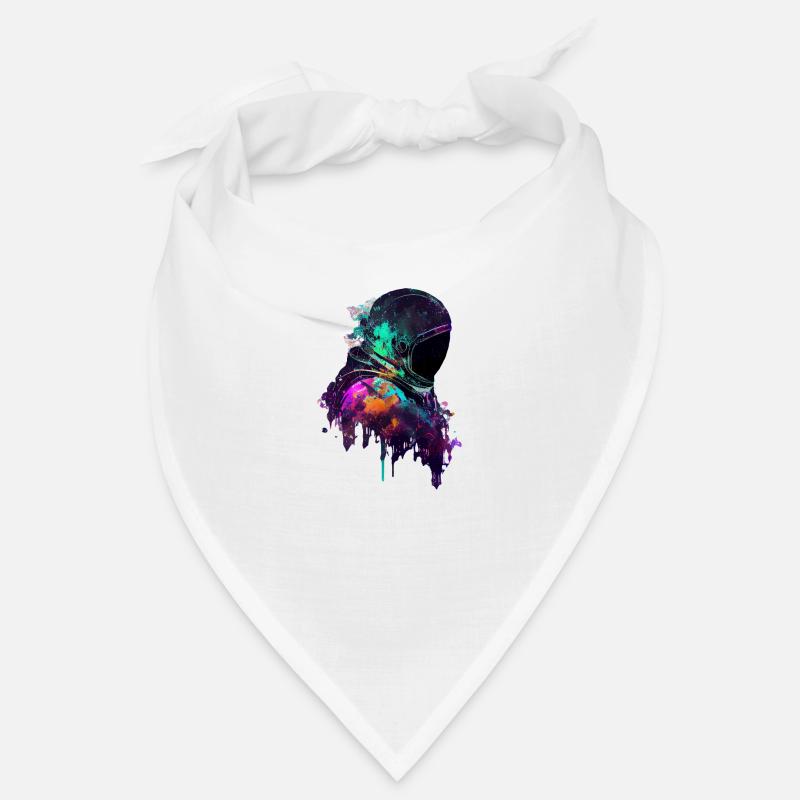 Outer Space Drippin Paint Art Fun Spaceman Bandana