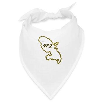 Martinik Gold Karte - Bandana - Weiß - Vorne