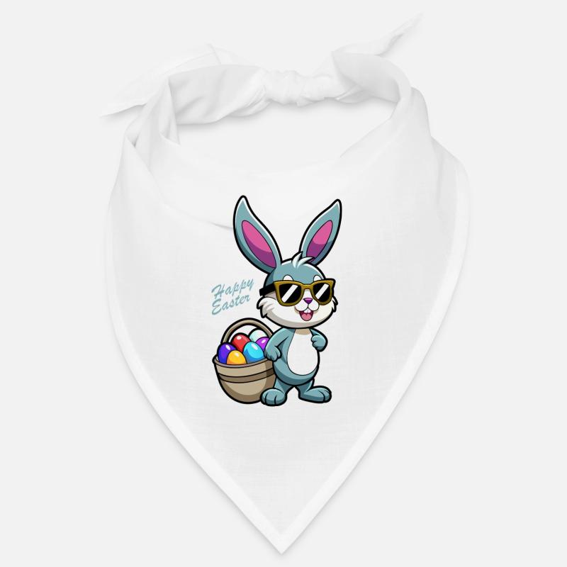 Joyeuses Pâques - Lapin de Pâques - Oeuf de Pâques - Cadeau Bandana