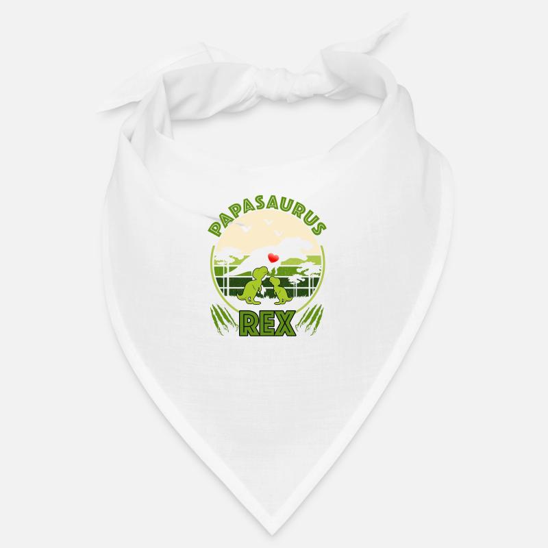 Papasaurus Rex - Bandana - blanc