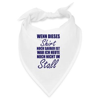 Wenn dieses shirt Pferd Sport Sattel Geschenk - Bandana - Weiß - Vorne